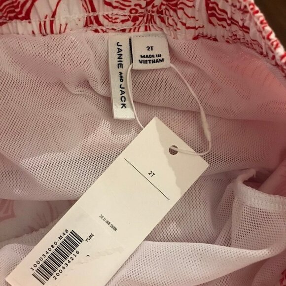 NWT Janie and Jack swim trunk Shorts - Picture 3 of 3